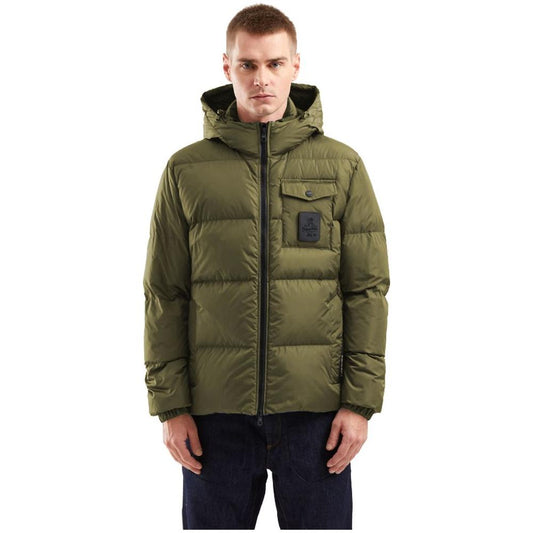 Refrigiwear Green Nylon Men Jacket Refrigiwear Dark Slate Gray