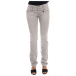 Costume National Sophisticated Gray Super Slim Jeans Costume National Dark Gray