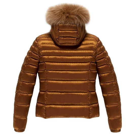 Refrigiwear Orange Nylon Women Jacket Refrigiwear Saddle Brown