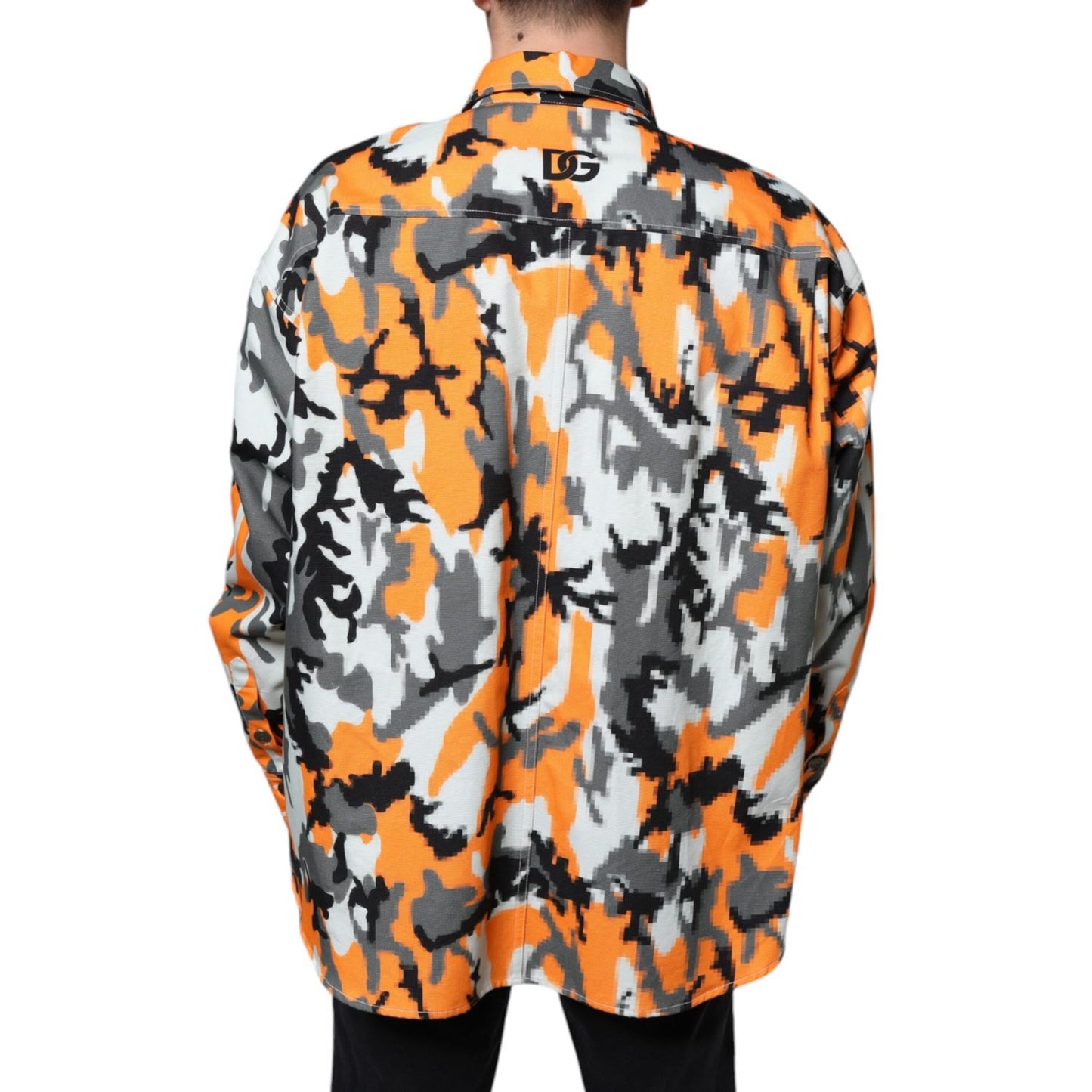 Dolce & Gabbana Multicolor Camouflage Cotton Denim Collared Jacket 1728,67345645728,Clothing,Denim Jackets - Jackets & Coats - Clothing,Dolce & Gabbana,IT42 | XS,Jackets & Coats - Clothing,Jackets - Men - Clothing,Material: 100% Cotton,Men,Multicolor,New