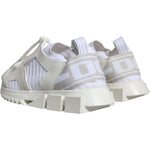 Dolce & Gabbana White Mesh Sorrento Trekking Sneakers Shoes LA12636-37
