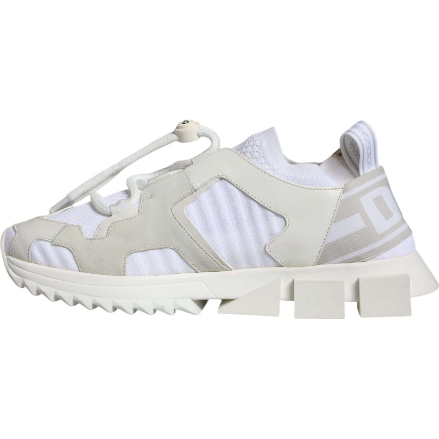 Dolce & Gabbana White Mesh Sorrento Trekking Sneakers Shoes LA12636-37