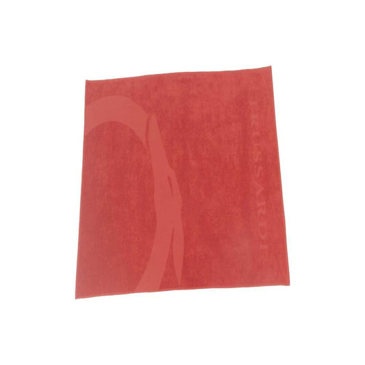 Trussardi Beachwear Red Cotton Men Swim Towel