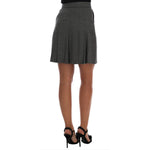 Dolce & Gabbana Gray Wool High Waist Mini Shorts