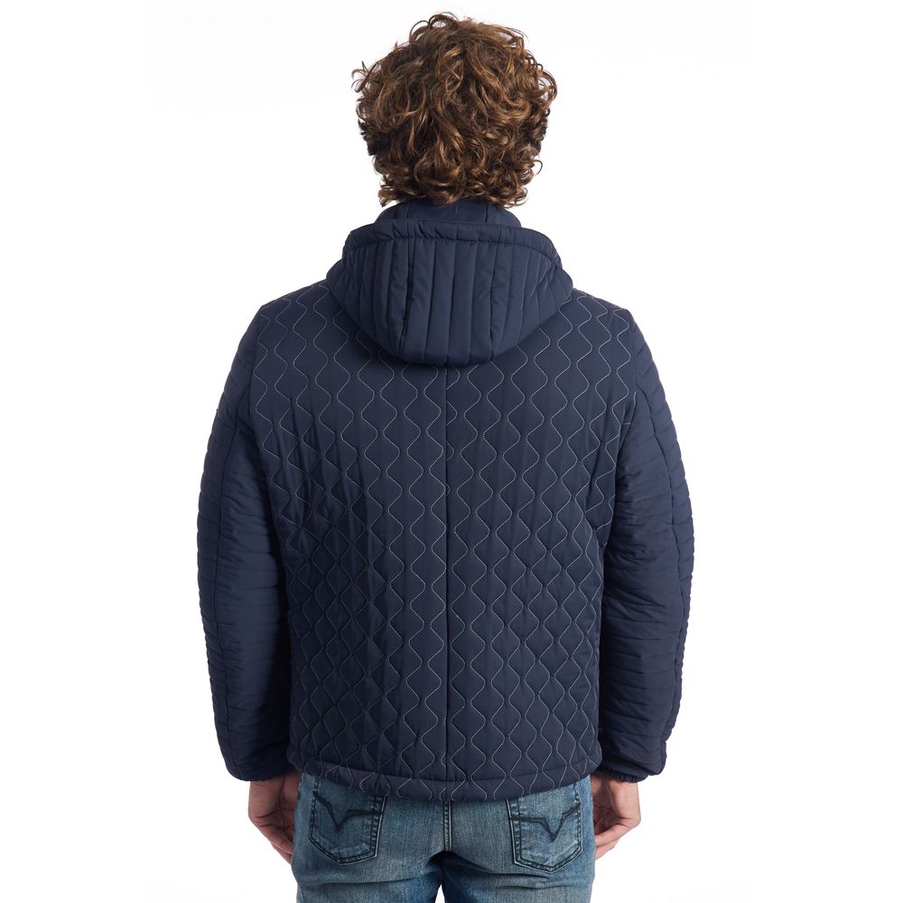 Roberto Pepe Luxury Blue Polyamide Men's Quilted Jacket 1728,67345744032,Blue,Clothing,IT48 | M,Jackets & Coats - Clothing,Jackets - Men - Clothing,Men,Men - Clothing,New with tags,Roberto Pepe Luxury,Shell Jackets - Jackets & Coats - Clothing