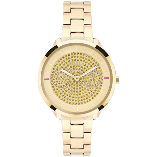 Furla Gold Steel Watch Furla Wheat
