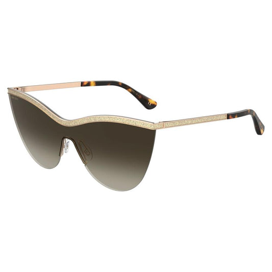Jimmy Choo Gold Metal Sunglasses Jimmy Choo Dark Olive Green
