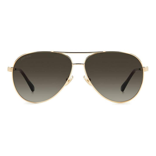 Jimmy Choo Gold Metal Sunglasses Jimmy Choo Dark Olive Green