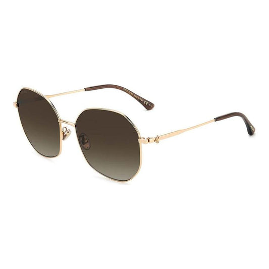 Jimmy Choo Gold Metal Sunglasses Jimmy Choo Dark Olive Green