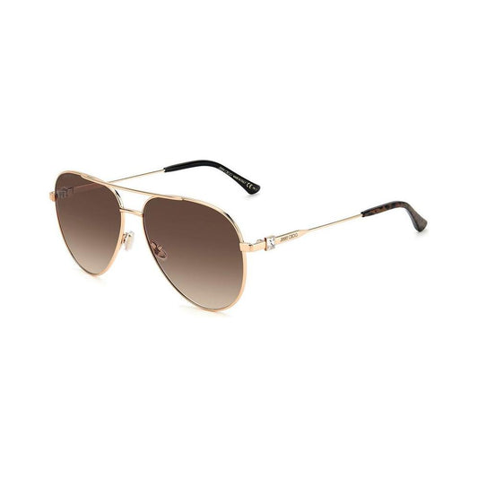 Jimmy Choo Gold Metal Sunglasses Jimmy Choo Dim Gray