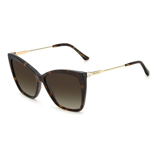Jimmy Choo Gold Metal Sunglasses Jimmy Choo Dark Slate Gray