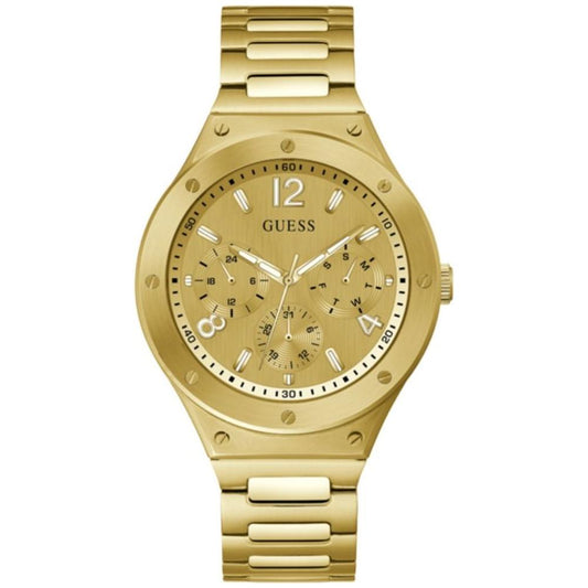 Guess Gold Stainless Steel Watch Guess Dark Khaki