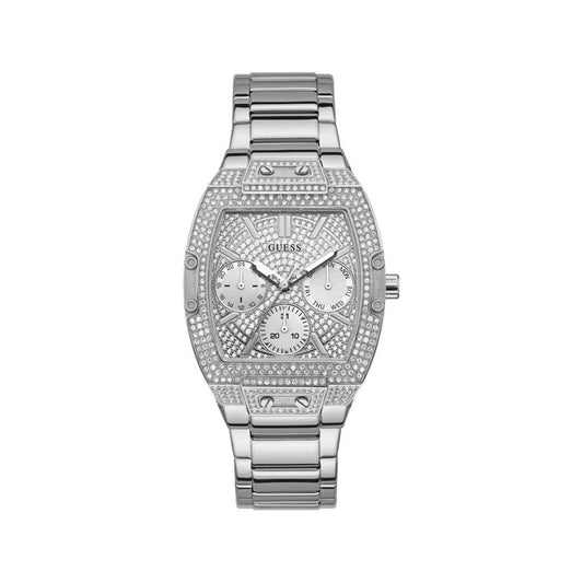 Guess Silver Stainless Steel Watch Guess Gray