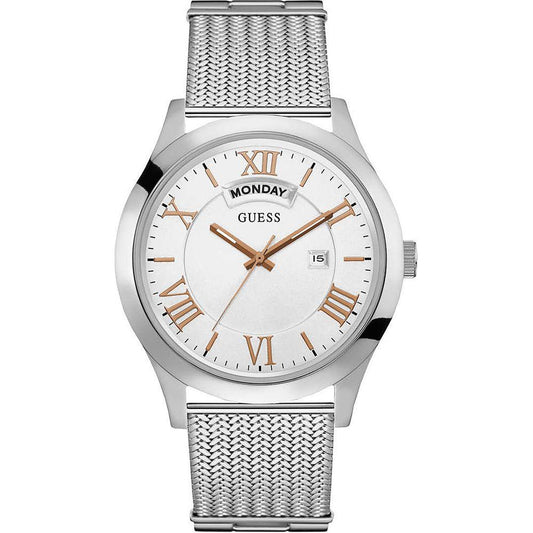Guess Silver Steel Watch Guess Light Gray