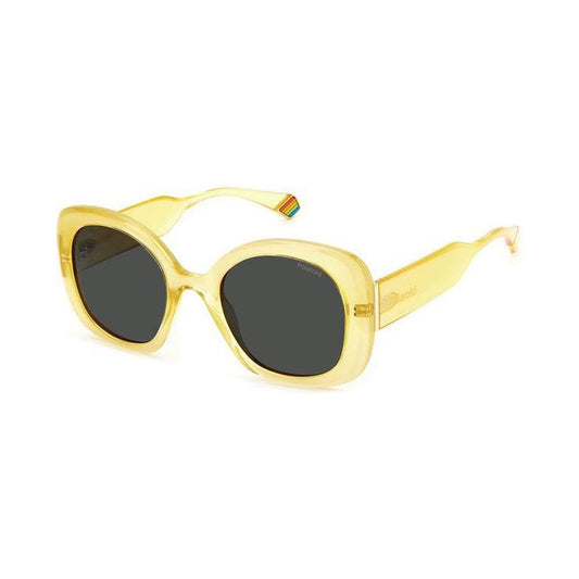 Polaroid Yellow Metal Sunglasses Polaroid Wheat