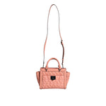Michael Kors Peach Quilted Leather Logo Crossbody VIVIANNE Messenger Bag