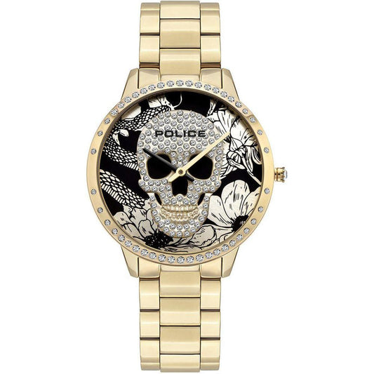 Police Gold Stainless Steel Watch Police Wheat