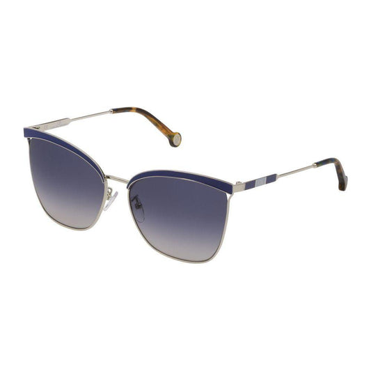Carolina Herrera Silver Metal Sunglasses Carolina Herrera Dim Gray