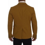 Dolce & Gabbana Yellow Cotton Stretch Blazer