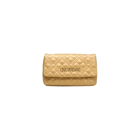 Love Moschino Gold Polyethylene Women Crossbody Bag Love Moschino Dark Khaki