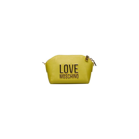Love Moschino Yellow Polyethylene Women Crossbody Bag Love Moschino Goldenrod