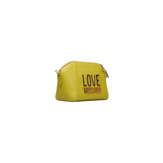 Love Moschino Yellow Polyethylene Women Crossbody Bag Love Moschino Goldenrod