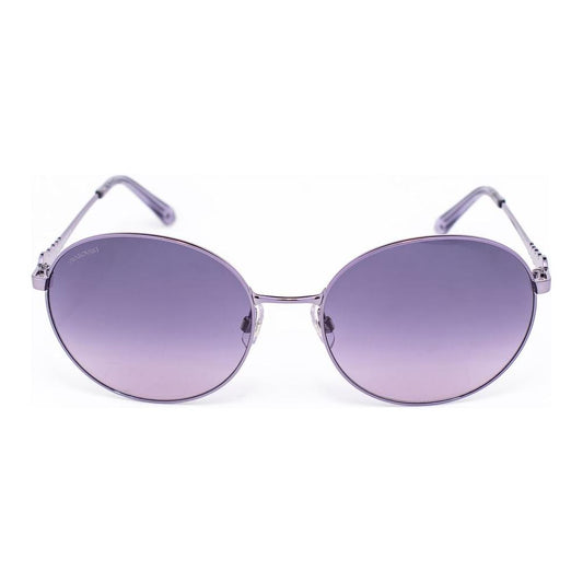 Swarovski Purple Metal Sunglasses Swarovski Dark Gray