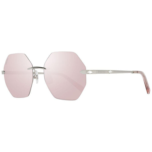 Swarovski Silver Metal Sunglasses Swarovski Light Gray