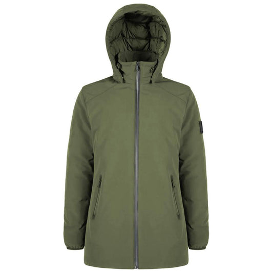Yes Zee Green Nylon Jacket Yes Zee Dark Olive Green