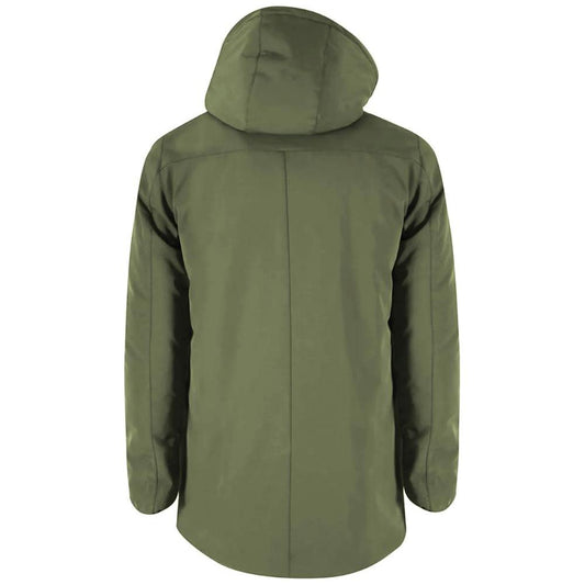 Yes Zee Green Nylon Jacket Yes Zee Dim Gray