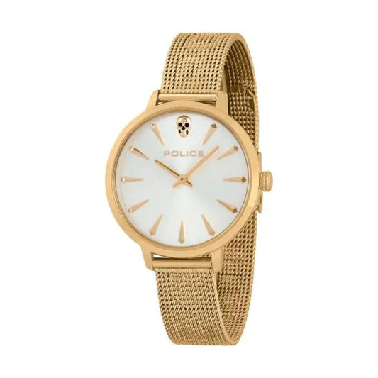 Police Gold Stainless Steel Watch Police Tan