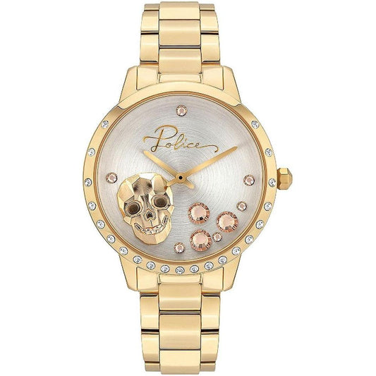 Police Gold Stainless Steel Watch Police Wheat