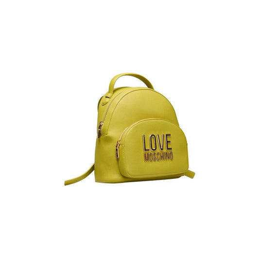 Love Moschino Yellow Polyethylene Women Backpack Love Moschino Goldenrod