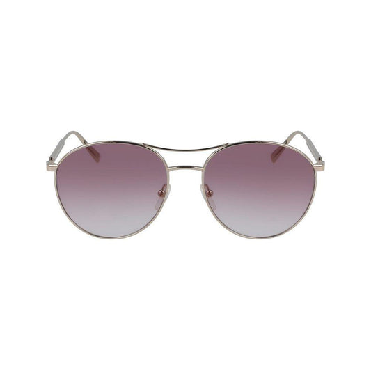 Longchamp Yellow Metal Sunglasses Longchamp Rosy Brown