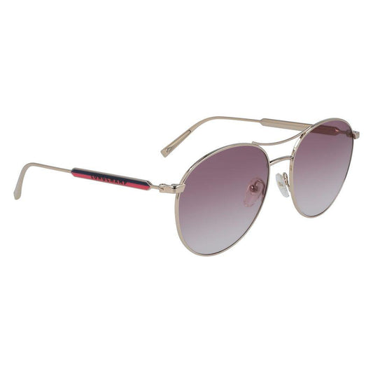 Longchamp Yellow Metal Sunglasses Longchamp Rosy Brown