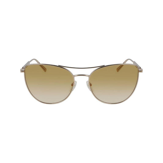 Longchamp Yellow Metal Sunglasses Longchamp Rosy Brown