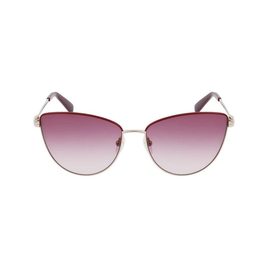 Longchamp Gold Metal Sunglasses Longchamp Rosy Brown
