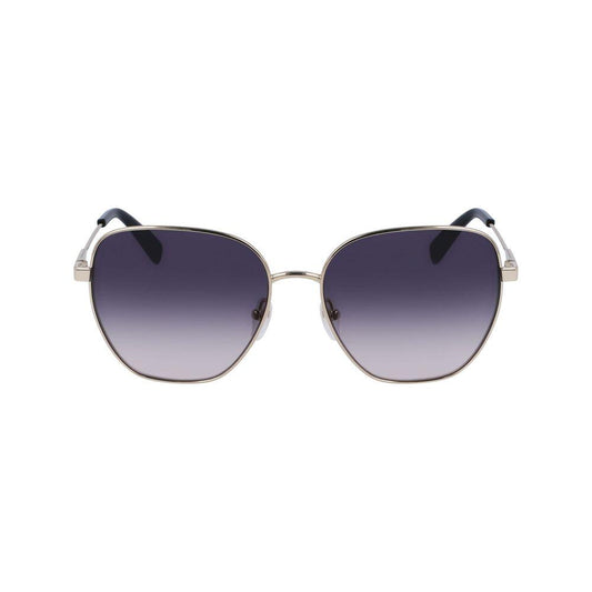 Longchamp Yellow Metal Sunglasses Longchamp Dark Slate Gray