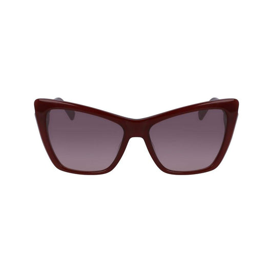Longchamp Red Acetate Sunglasses Longchamp Dim Gray