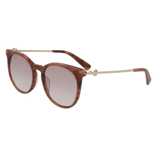 Longchamp Brown Acetate Sunglasses Longchamp Rosy Brown