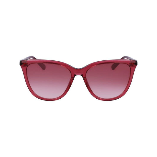 Longchamp Red Acetate Sunglasses Longchamp Maroon