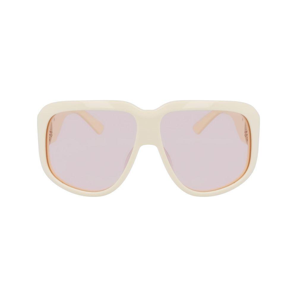Longchamp White Acetate Sunglasses LOLO736S109AC