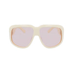 Longchamp White Acetate Sunglasses LOLO736S109AC