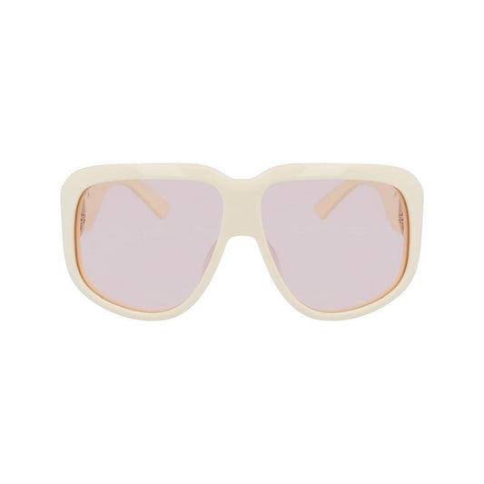 Longchamp White Acetate Sunglasses LOLO736S109AC