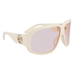 Longchamp White Acetate Sunglasses LOLO736S109AC