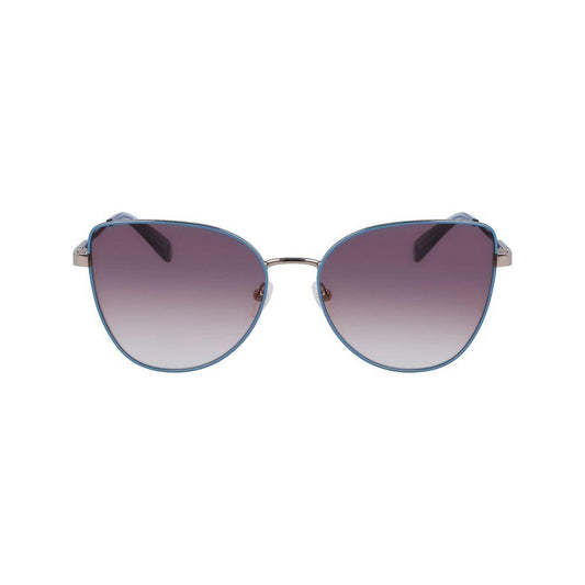 Longchamp Yellow Metal Sunglasses Longchamp Slate Gray