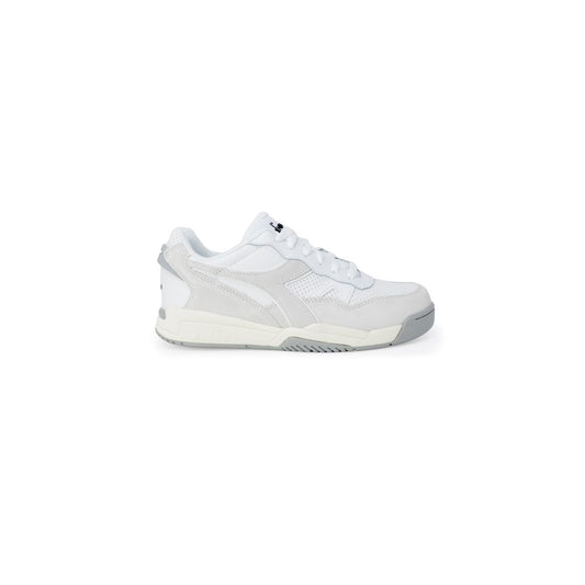 Diadora White Artificial Leather Athletic Sneakers