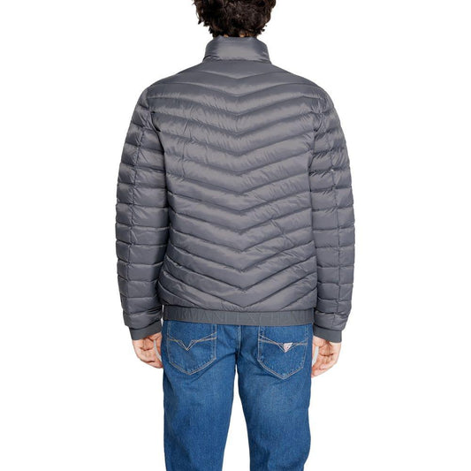 Armani Exchange Gray Polyester Jacket Armani Exchange Dim Gray