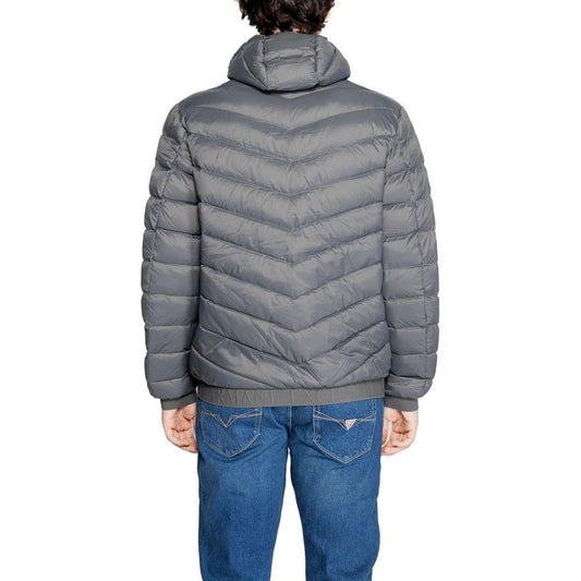 Armani Exchange Gray Polyester Jacket Armani Exchange Dim Gray