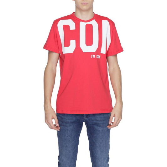 Icon Red Cotton T-Shirt Icon Dark Slate Blue